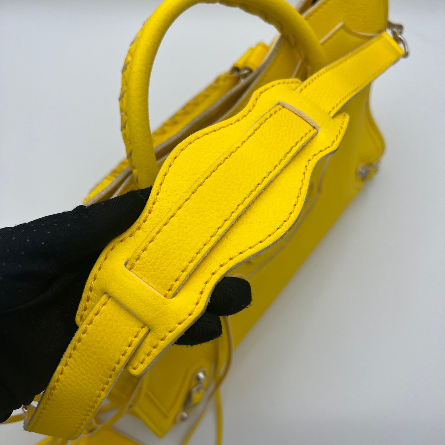 Balenciaga Yellow Leather Highlight City SHW