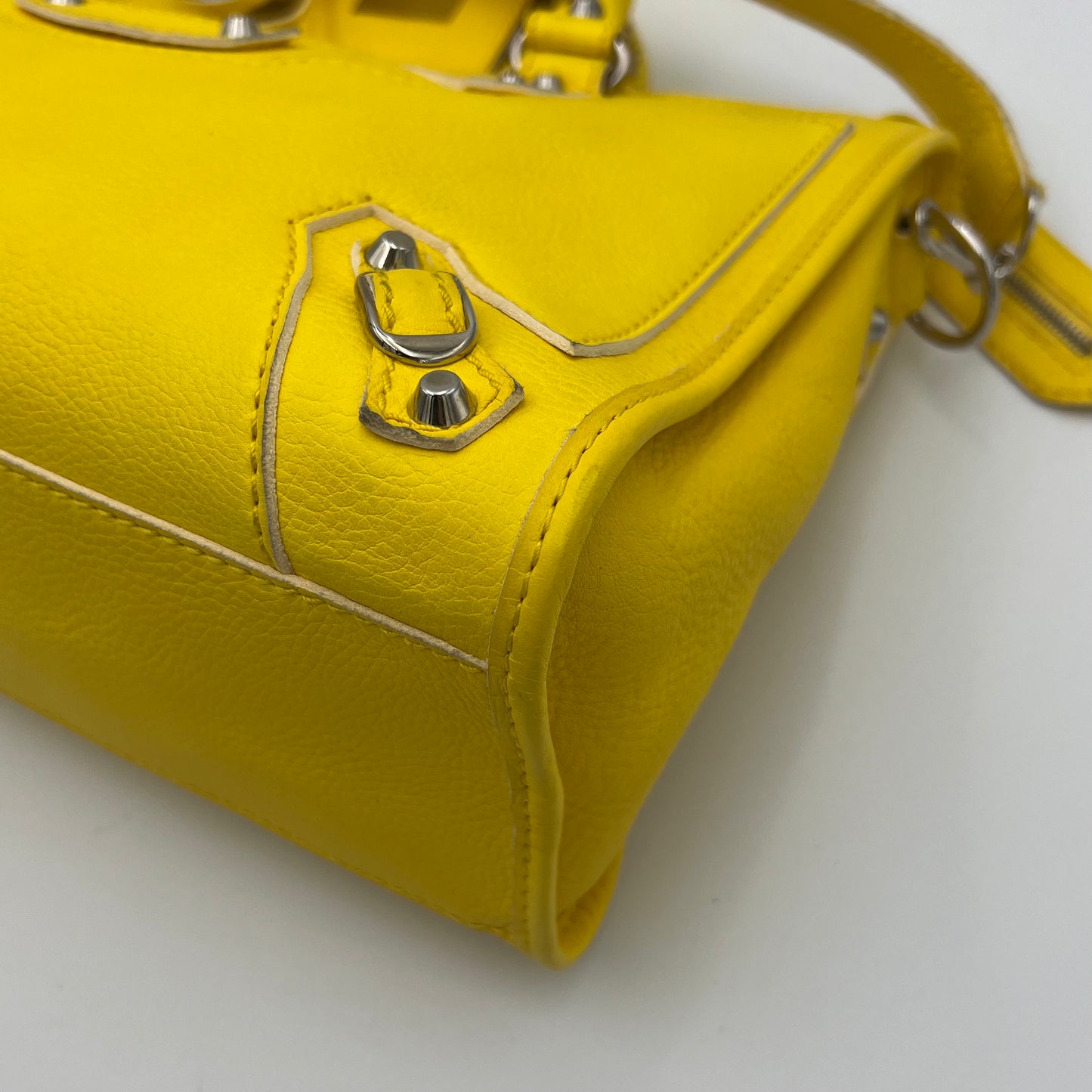 Balenciaga Yellow Leather Highlight City SHW