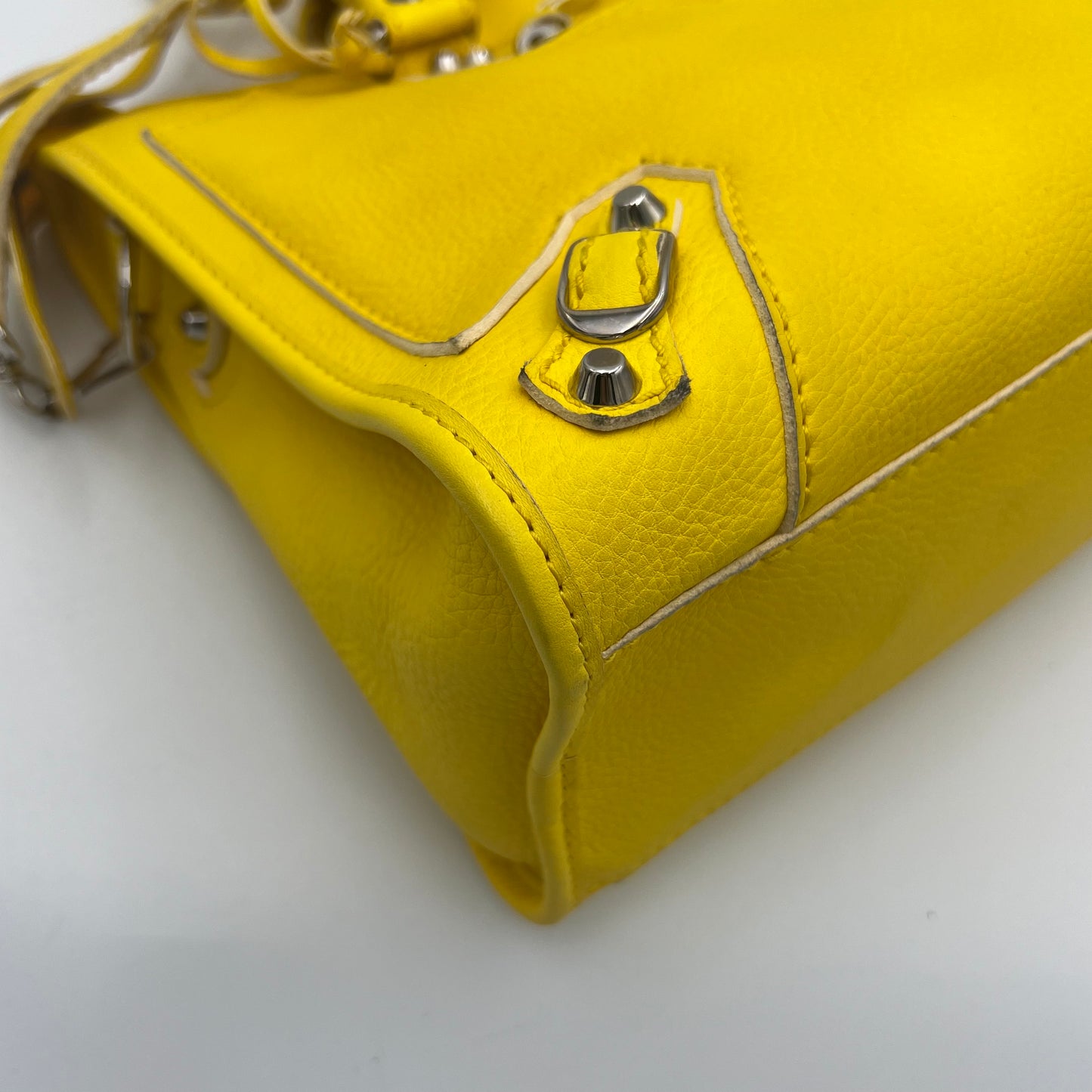 Balenciaga Yellow Leather Highlight City SHW