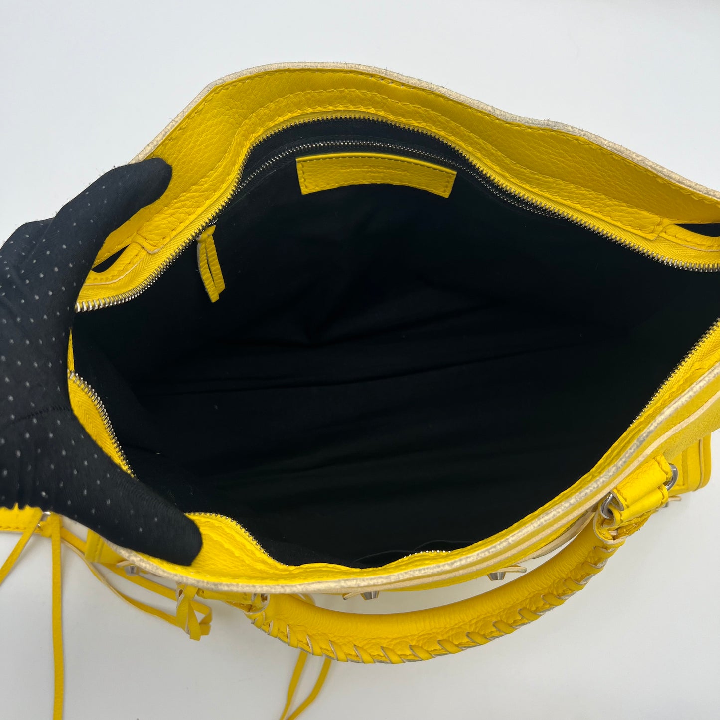 Balenciaga Yellow Leather Highlight City SHW