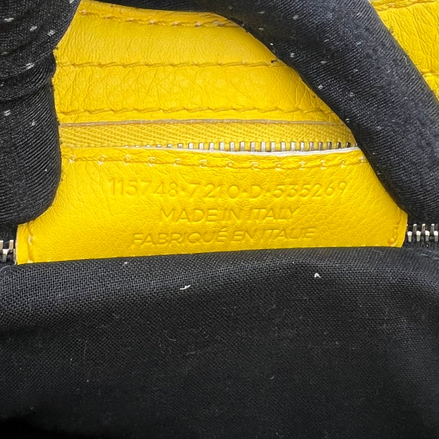 Balenciaga Yellow Leather Highlight City SHW