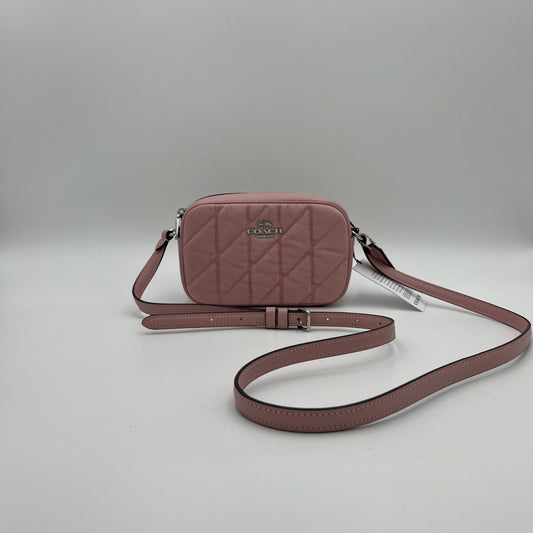 Coach Quilted Pink Denim Mini Jamie Crossbody