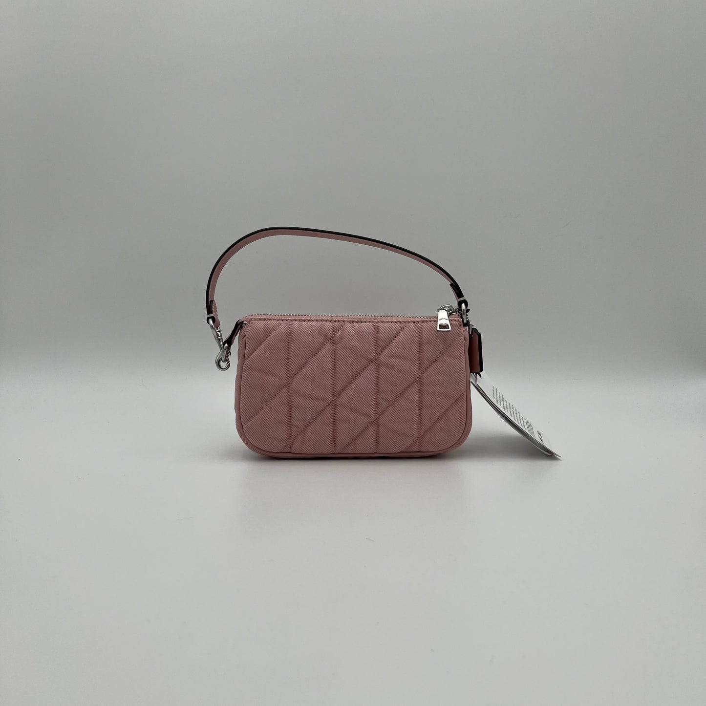 Coach Quilted Pink Denim Nolita Pochette