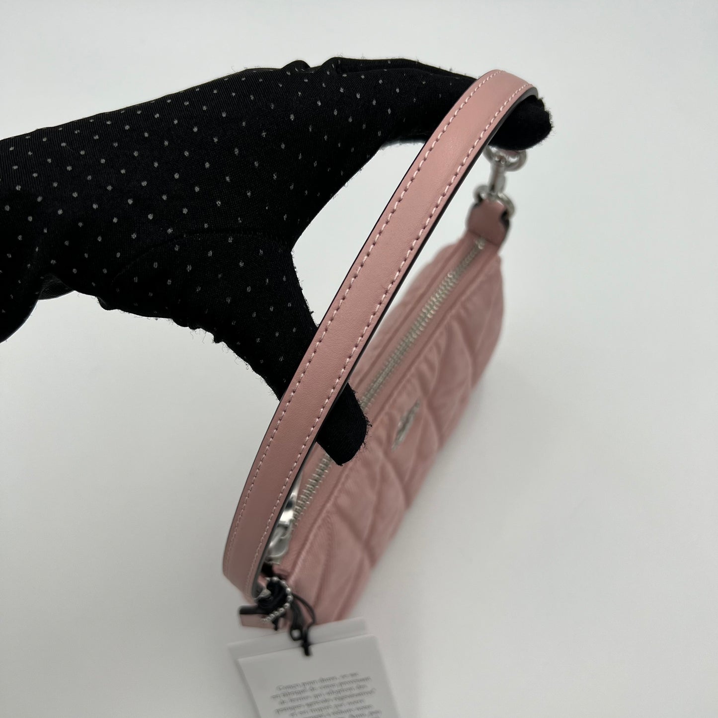 Coach Quilted Pink Denim Nolita Pochette