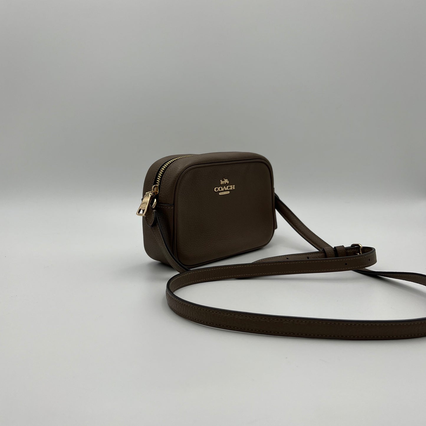 Coach Brown Leather Mini Jamie Crossbody
