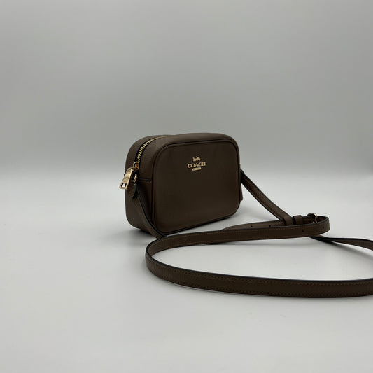 Coach Brown Leather Mini Jamie Crossbody