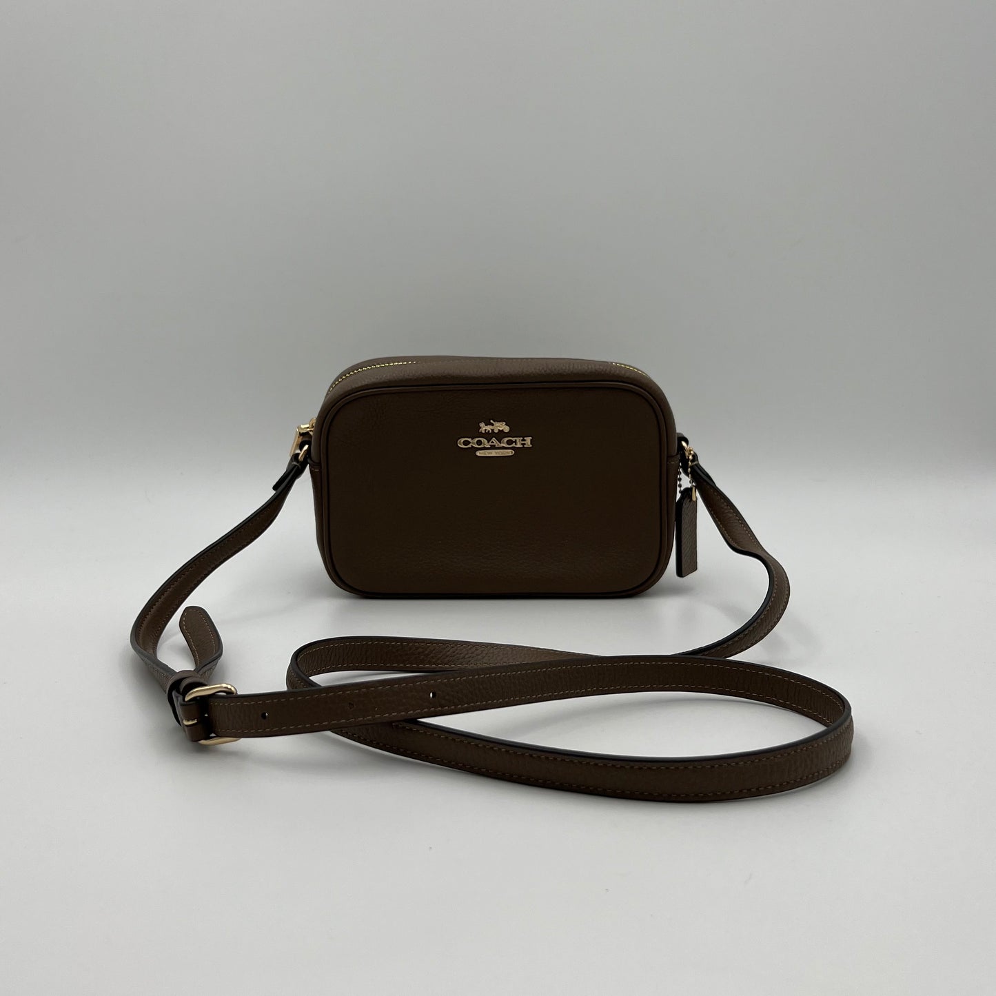 Coach Brown Leather Mini Jamie Crossbody
