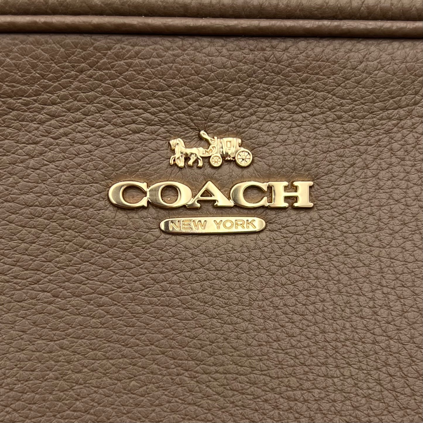 Coach Brown Leather Mini Jamie Crossbody