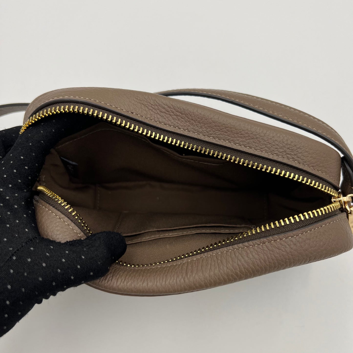 Coach Brown Leather Mini Jamie Crossbody