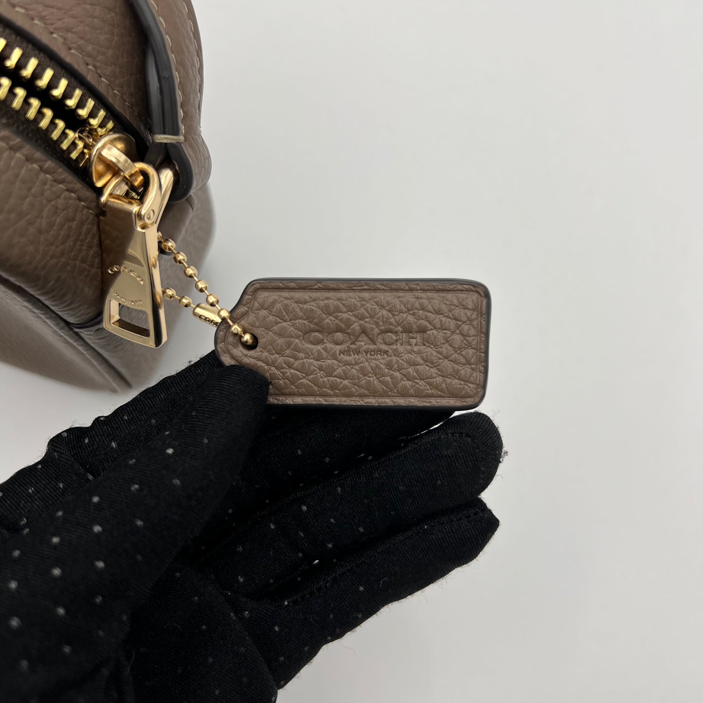 Coach Brown Leather Mini Jamie Crossbody