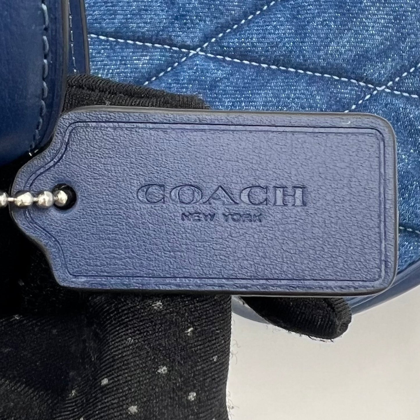 Coach Quilted Denim Mini Jamie Crossbody