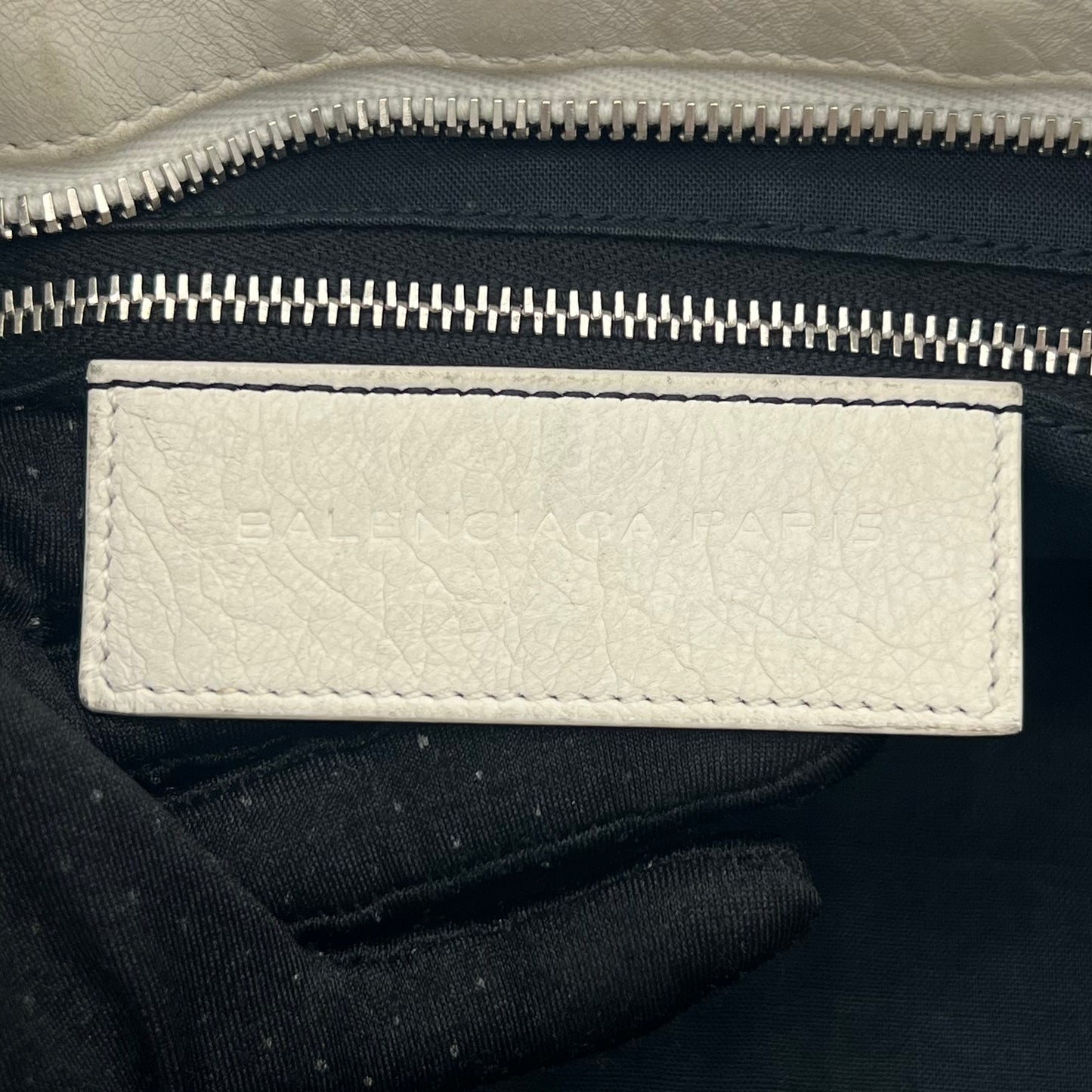 Balenciaga White Leather Giant 12 Part Time SHW
