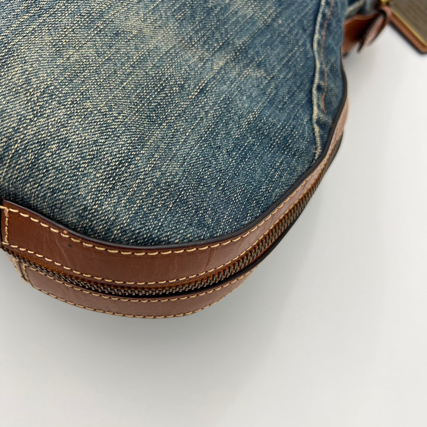 Ralph Lauren Vintage Denim Large Hobo Bag