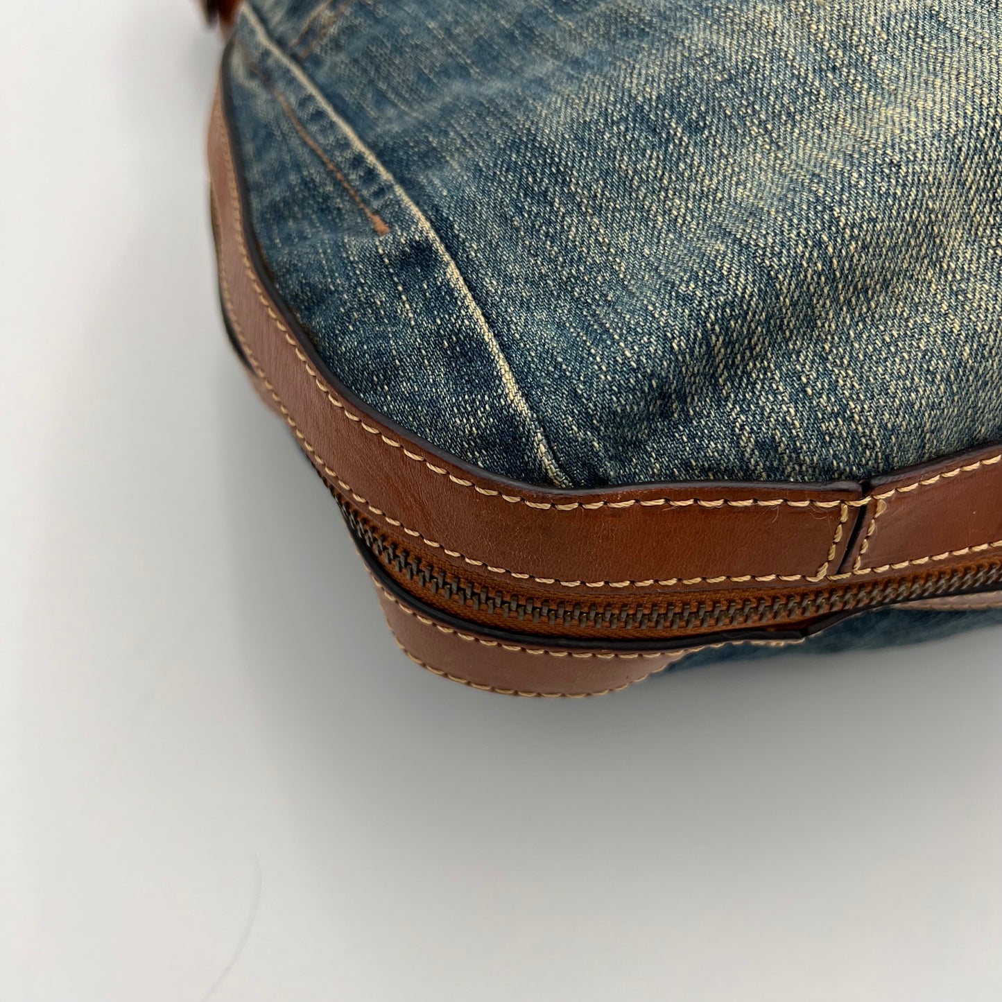 Ralph Lauren Vintage Denim Large Hobo Bag