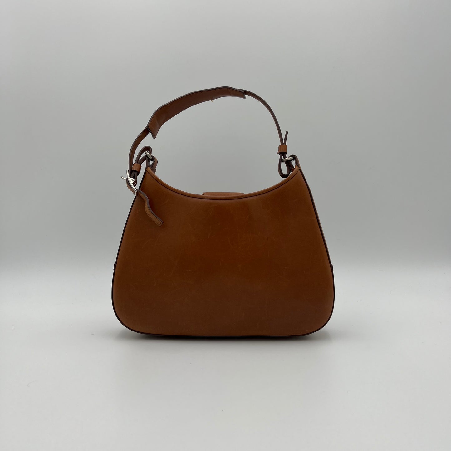 Coach Brown Leather Small Hobo Bag