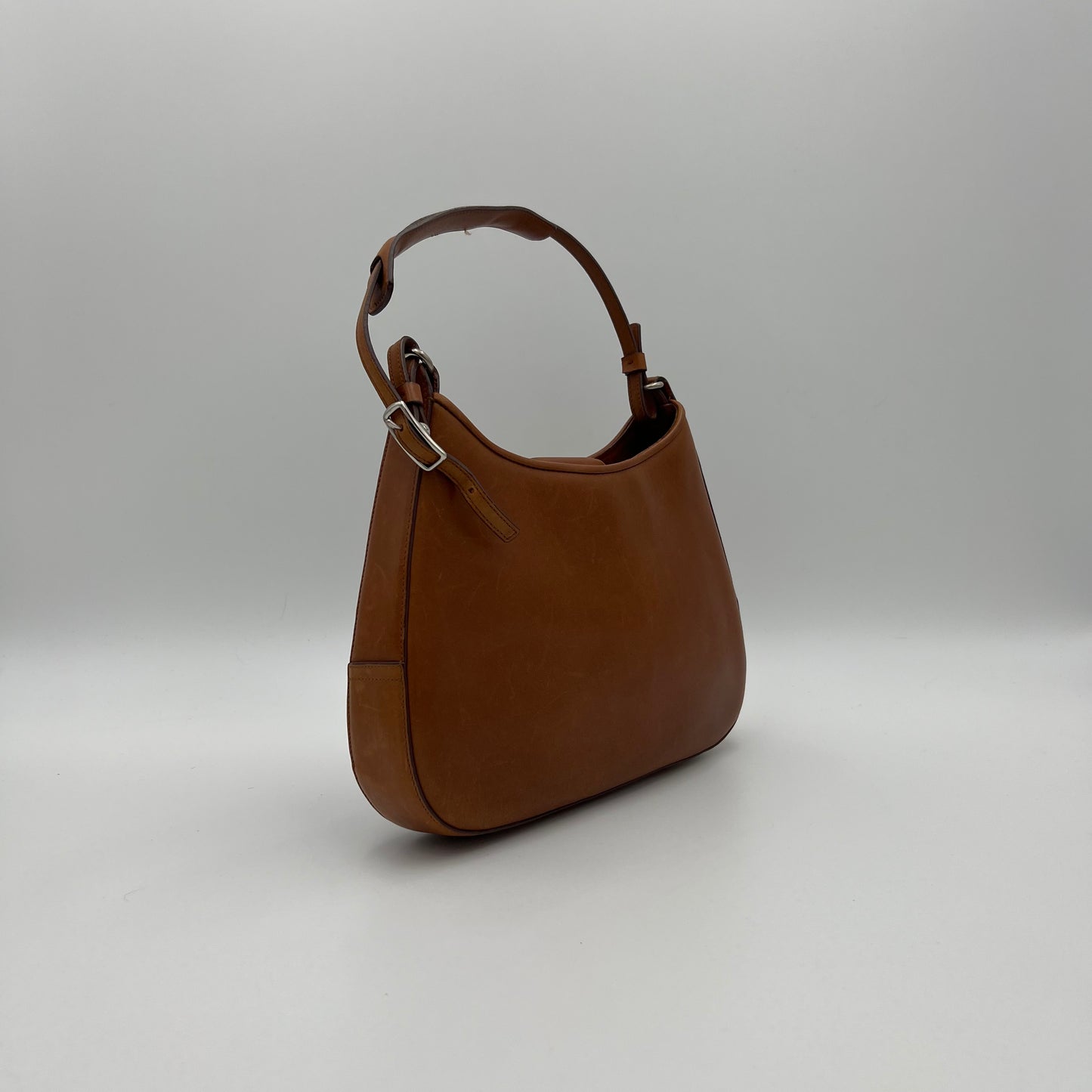 Coach Brown Leather Small Hobo Bag