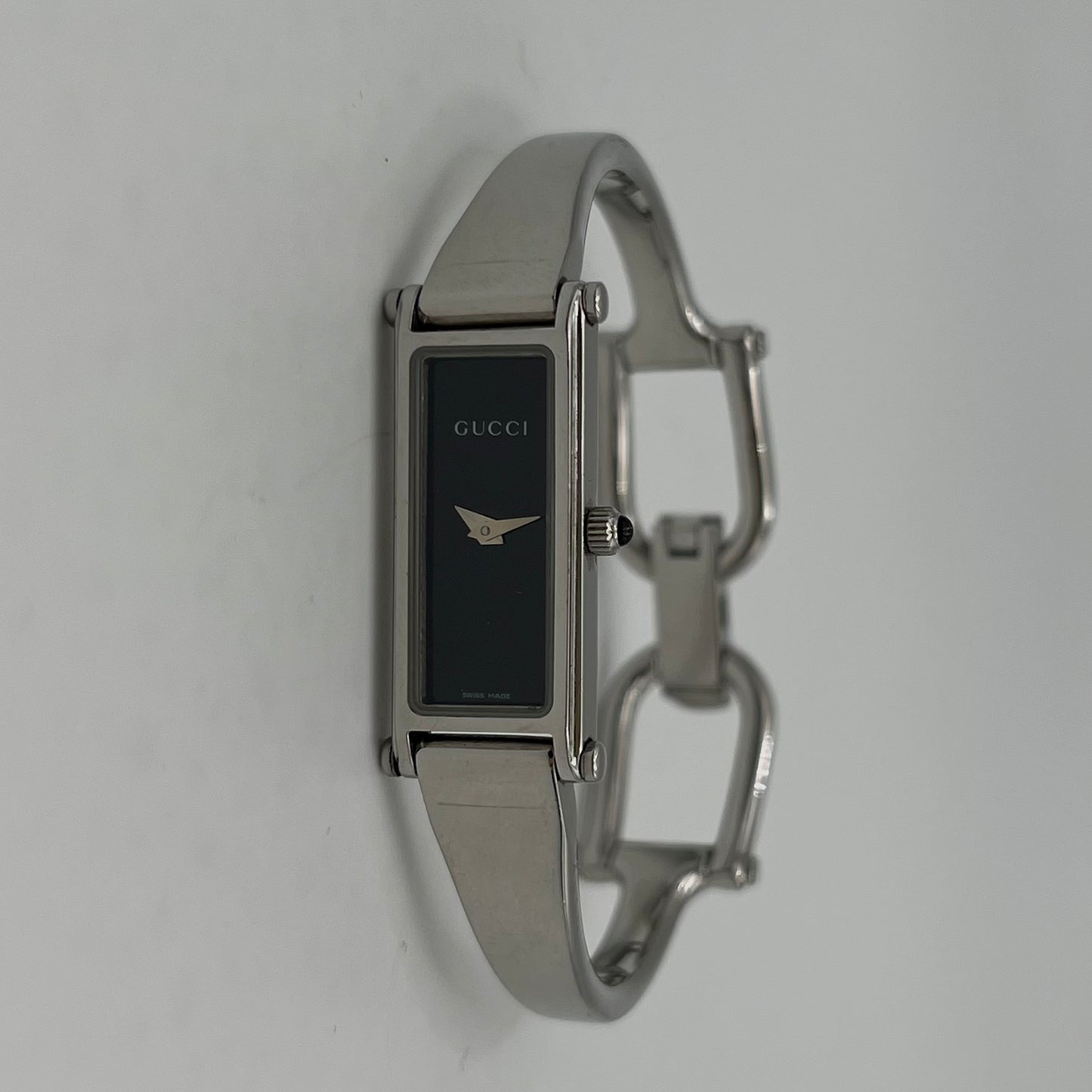 Gucci 1500L Black Dial Rectangle Quartz Ladies Watch
