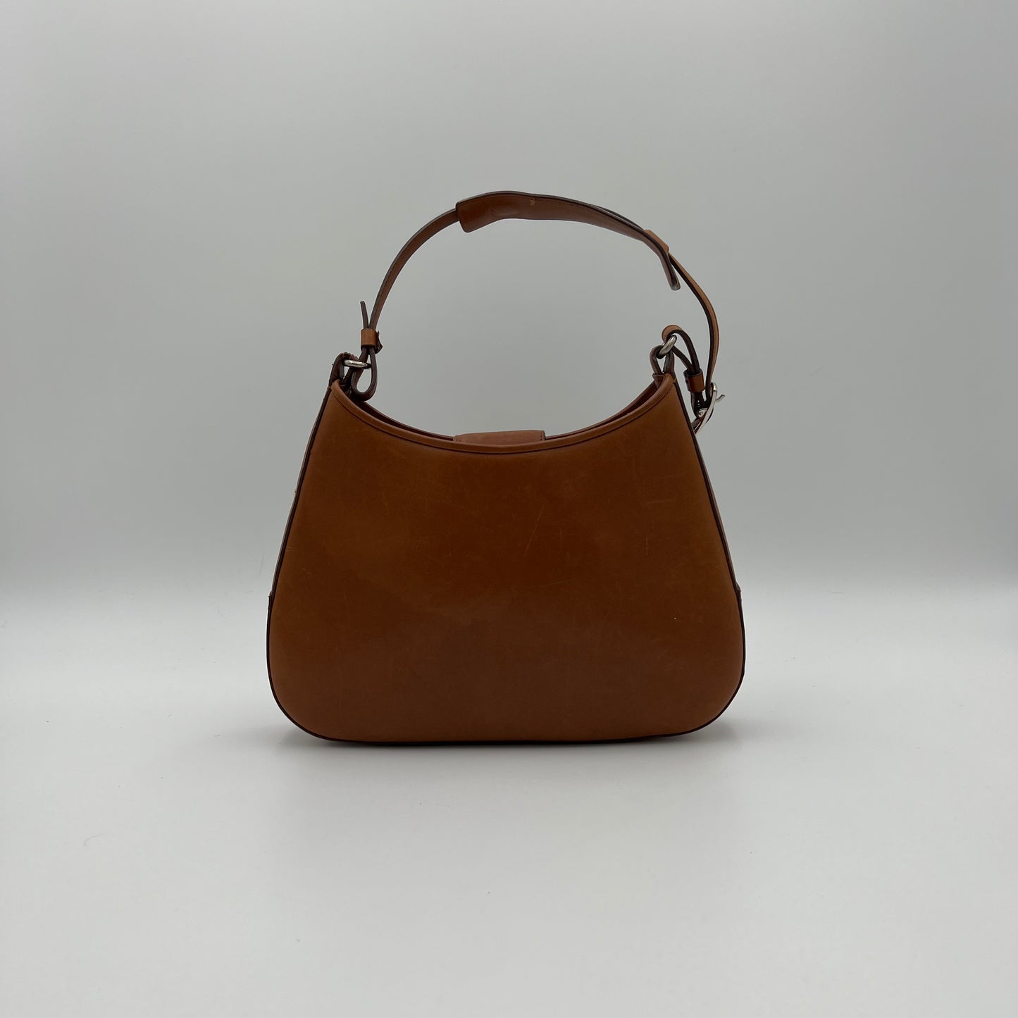 Coach Brown Leather Small Hobo Bag