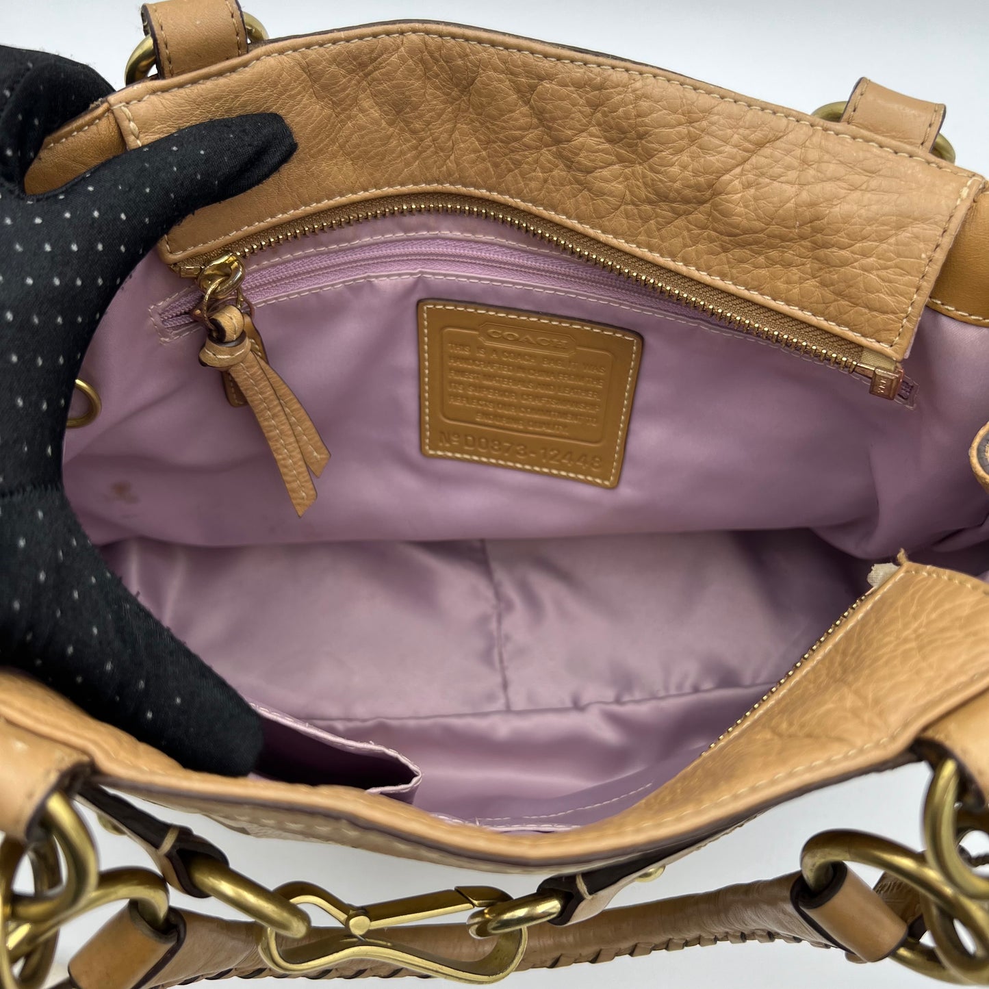 Coach Brown Patchwork Tote Bag