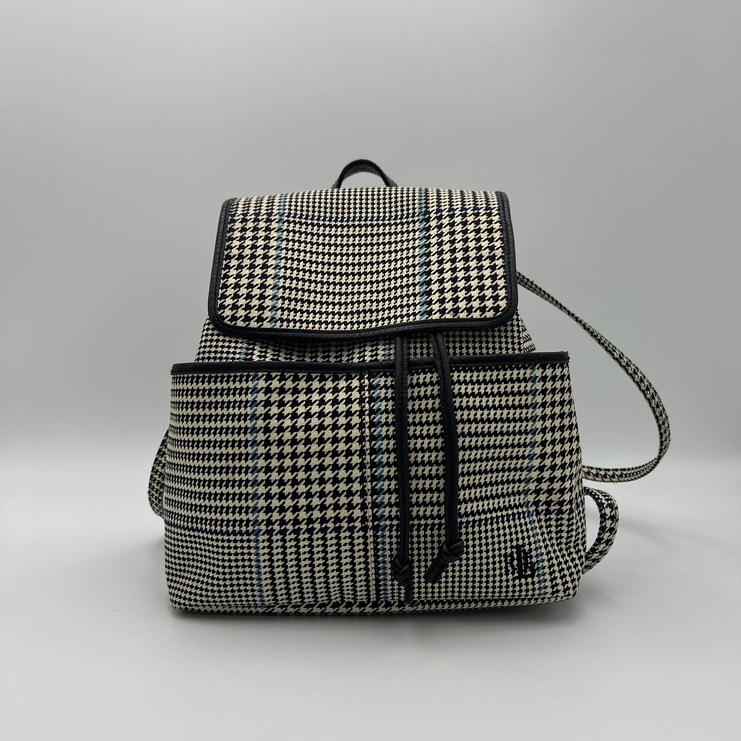 Ralph Lauren Houndstooth Flap Backpack