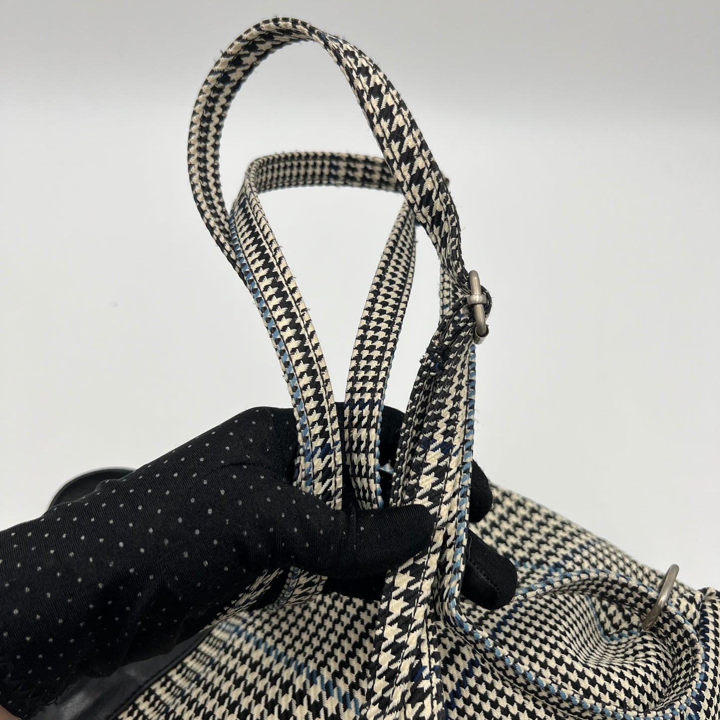 Ralph Lauren Houndstooth Flap Backpack