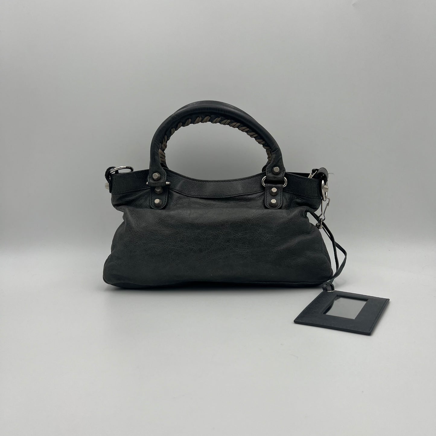 Balenciaga Gray Leather Giant 12 First Bag SHW