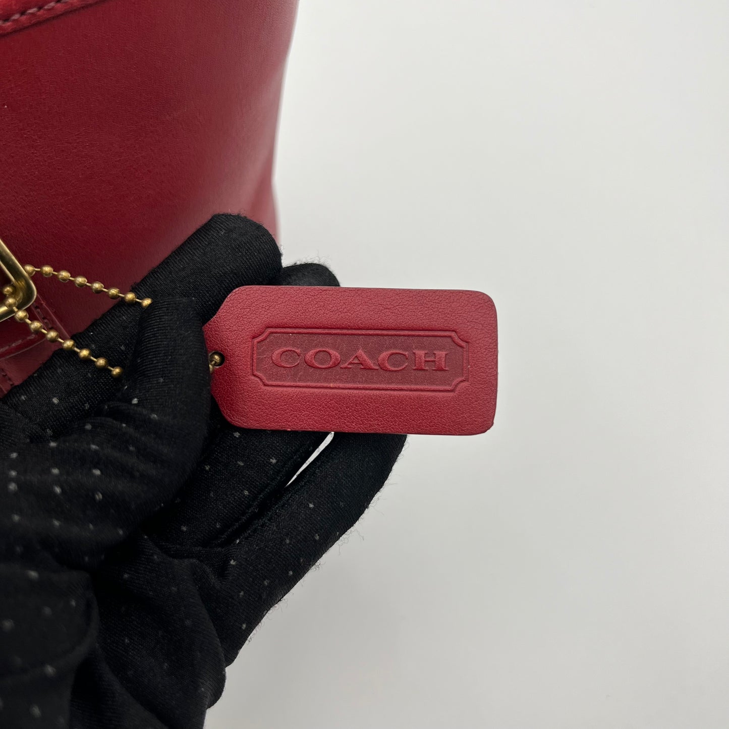 Coach Red Legacy Market Mini Tote