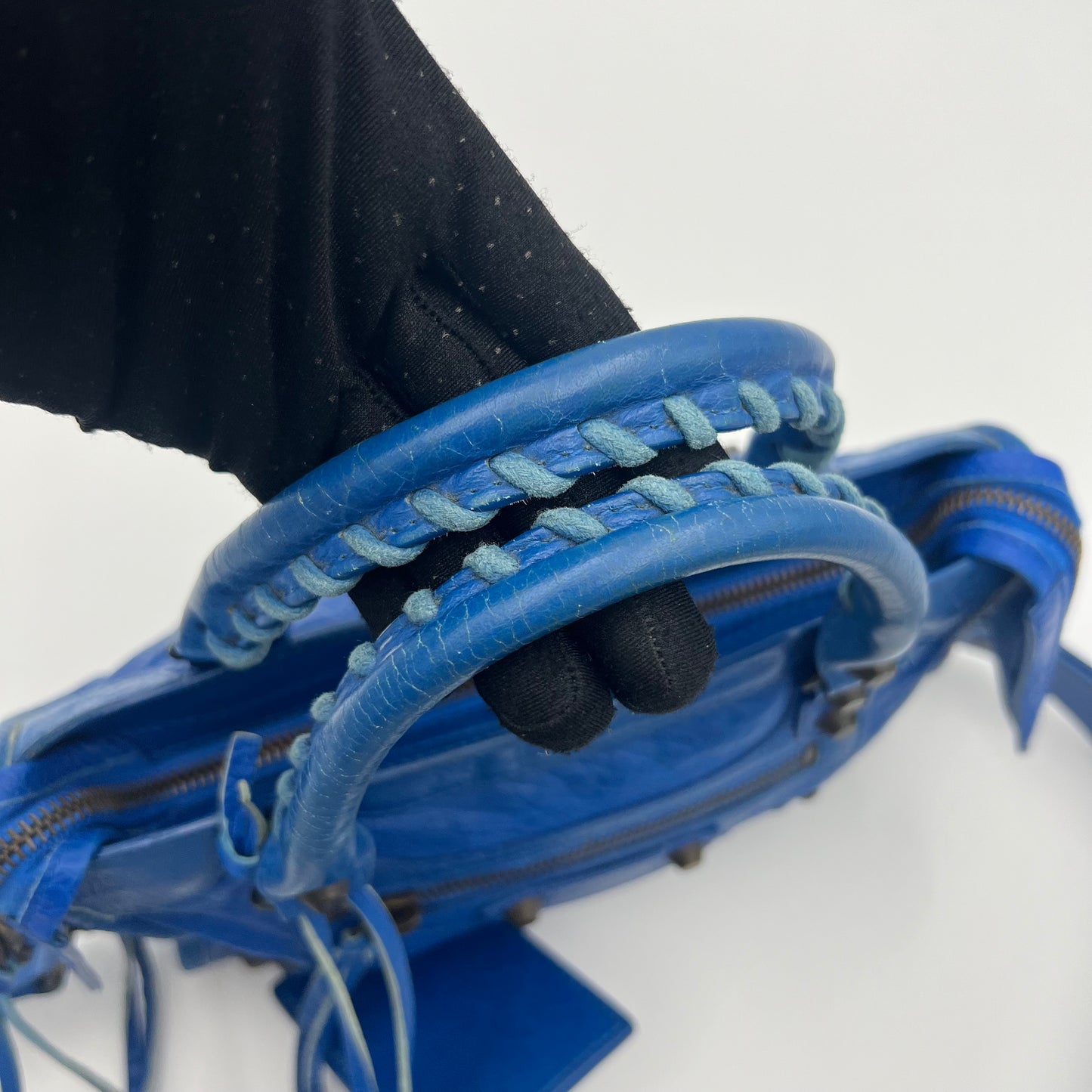 Balenciaga Royal Blue Leather Classic Mini City