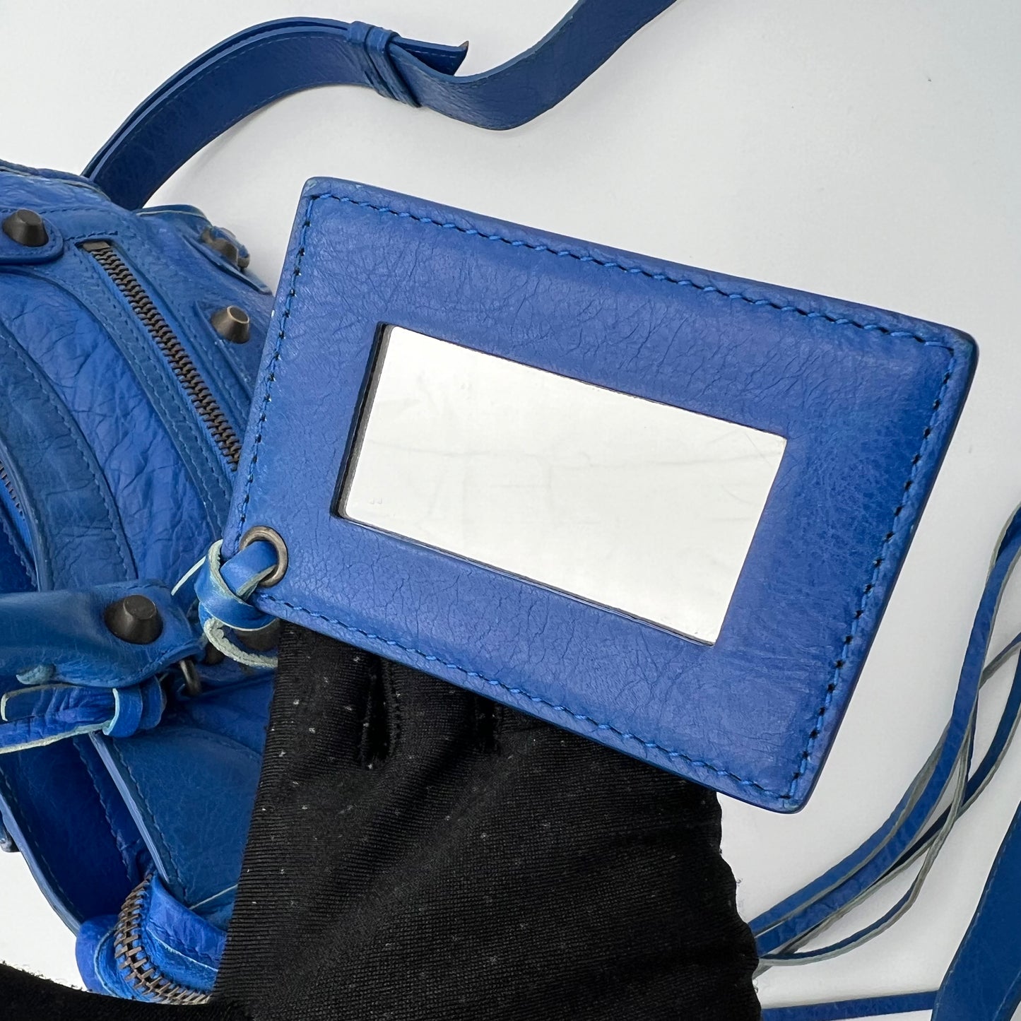 Balenciaga Royal Blue Leather Classic Mini City
