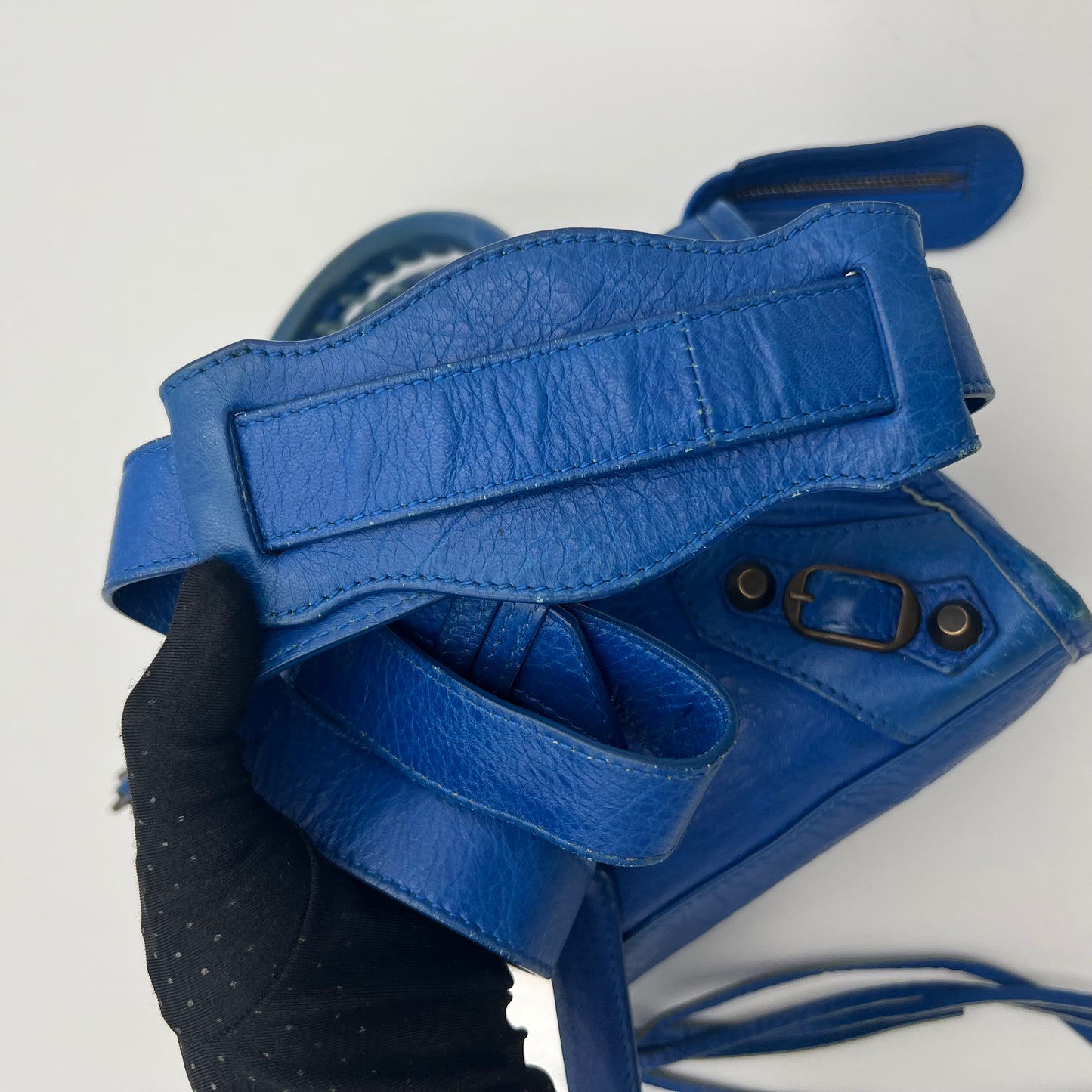 Balenciaga Royal Blue Leather Classic Mini City
