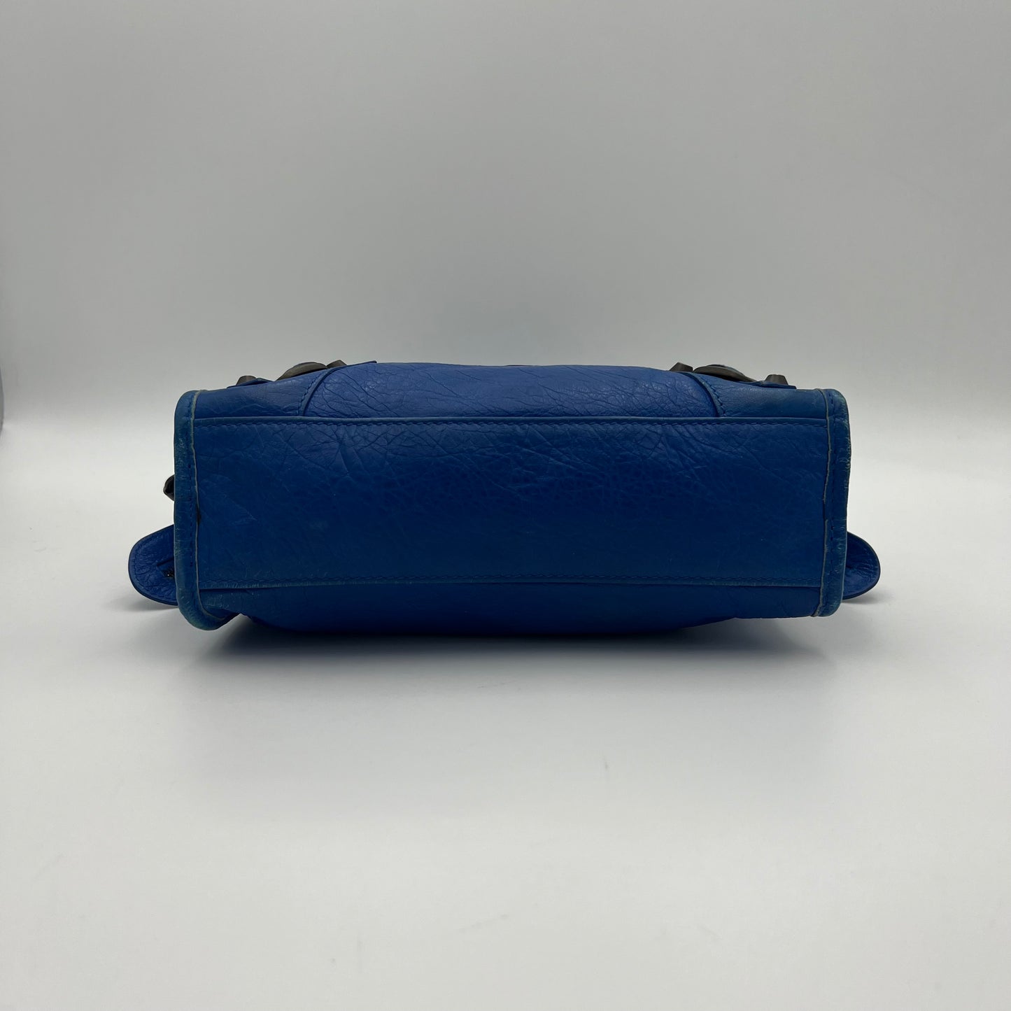 Balenciaga Royal Blue Leather Classic Mini City
