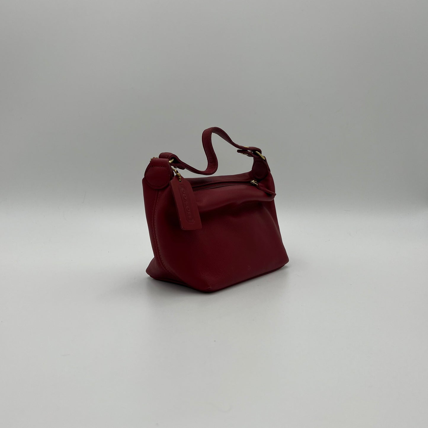 Coach Vintage Red Leather Mini Handbag