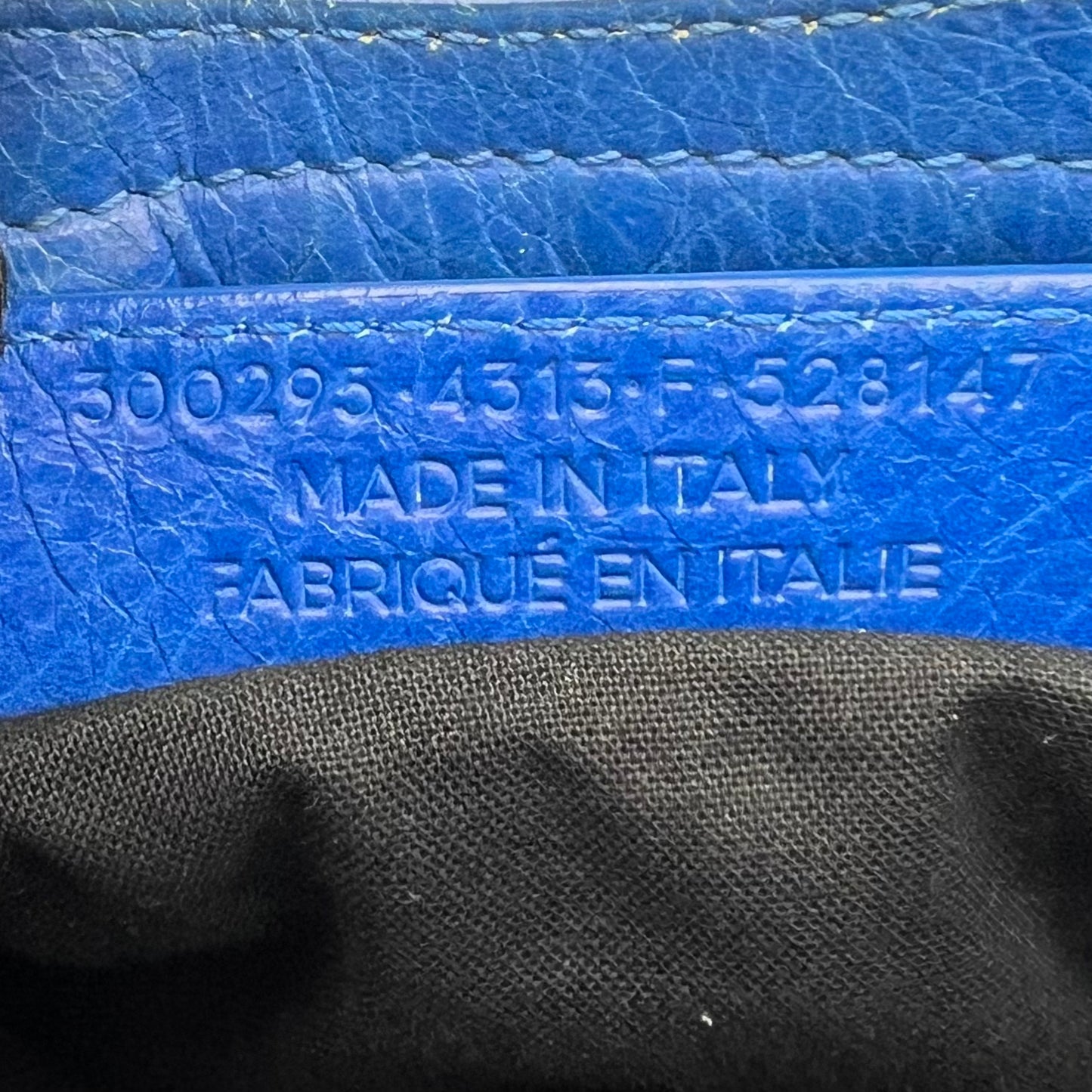 Balenciaga Royal Blue Leather Classic Mini City