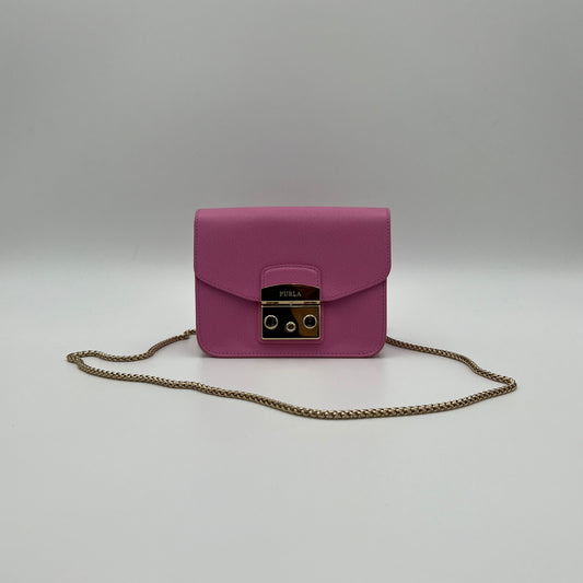 Furla Barbie Pink Mini Metropolis Crossbody