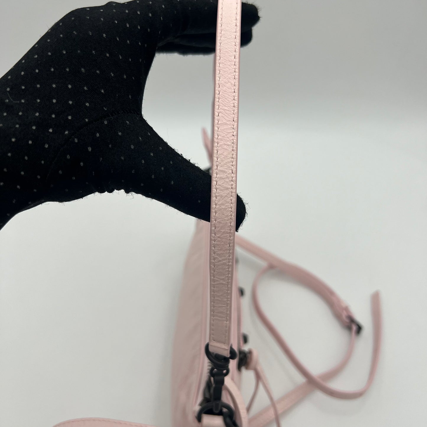 Balenciaga Petal Pink Le City Pouch On Strap