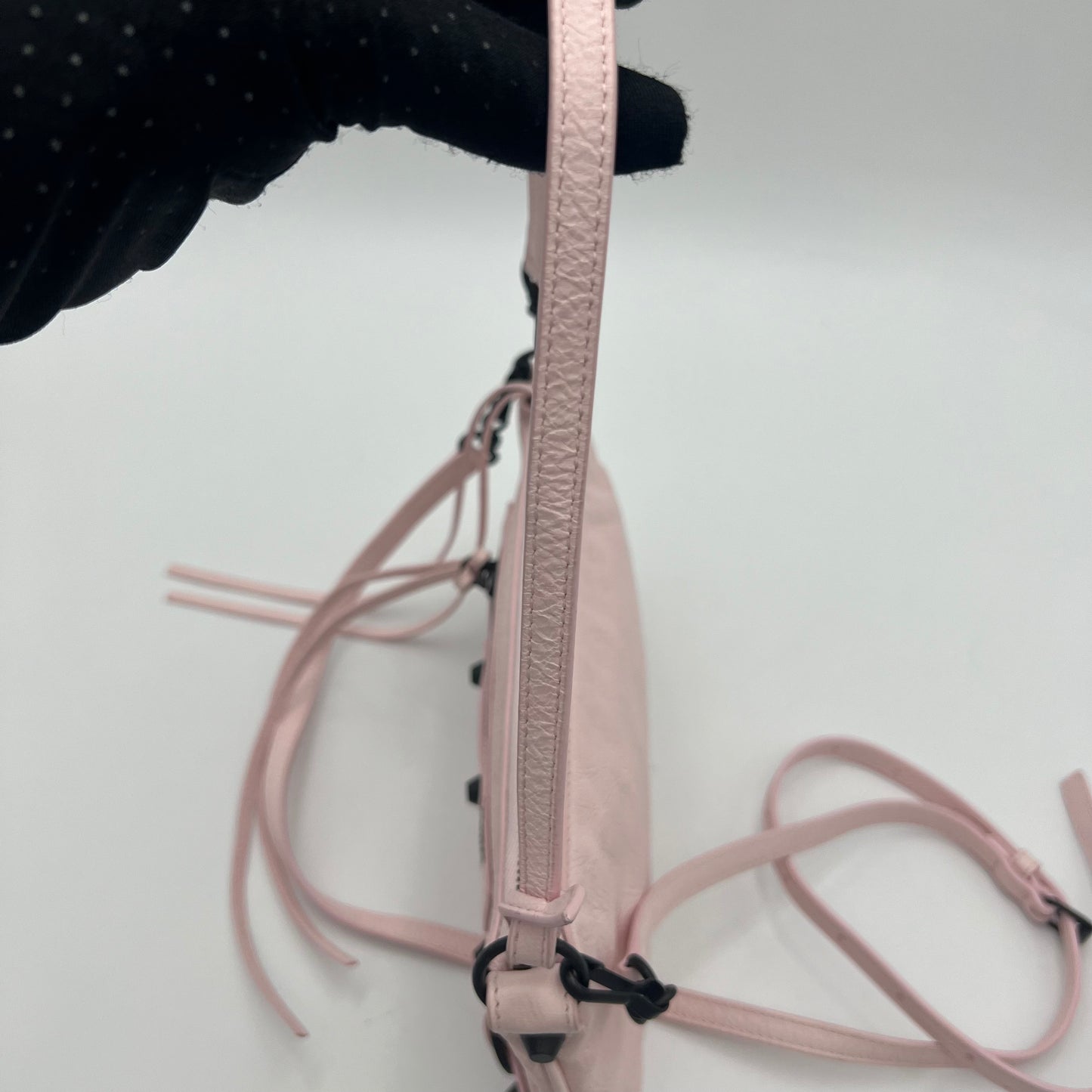 Balenciaga Petal Pink Le City Pouch On Strap