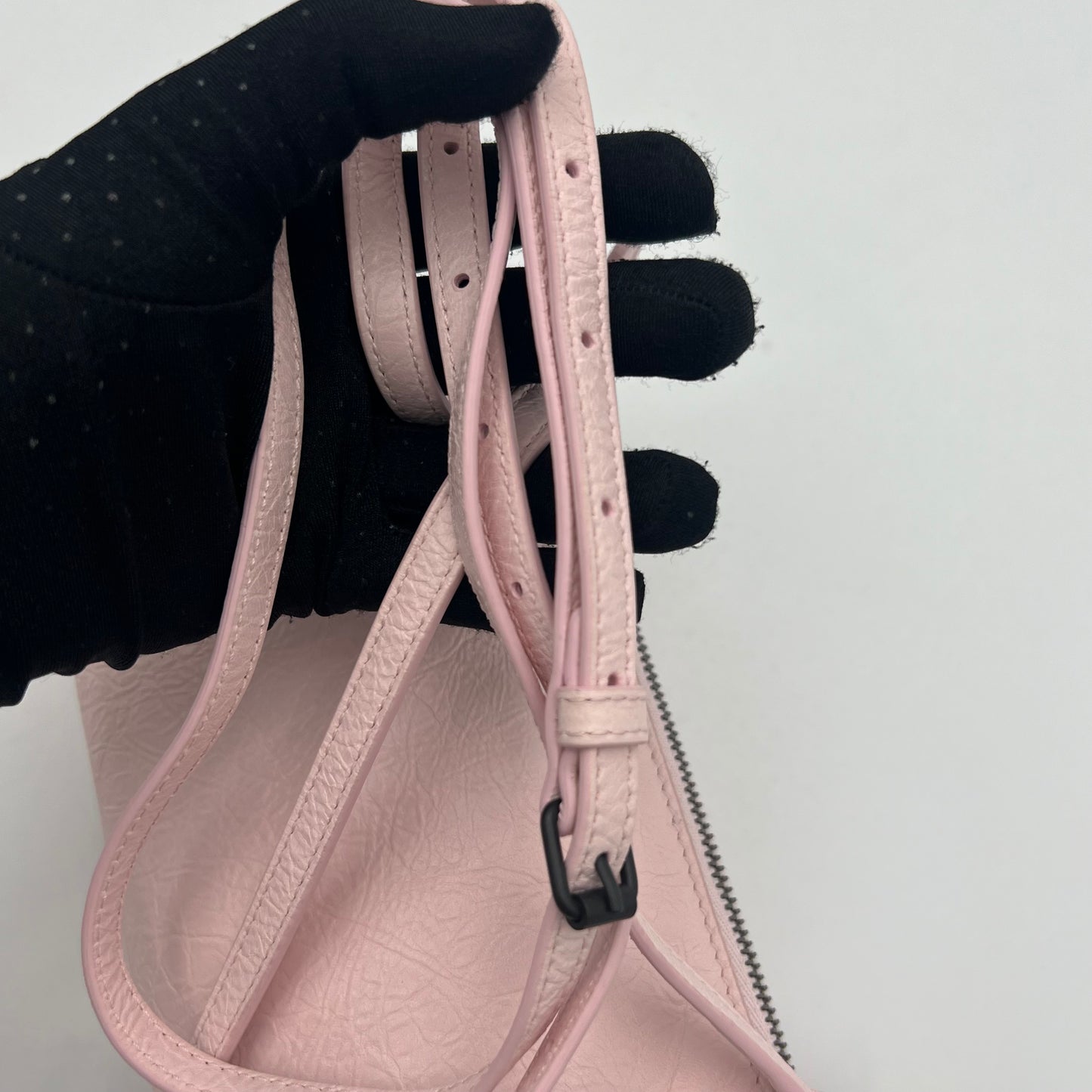 Balenciaga Petal Pink Le City Pouch On Strap