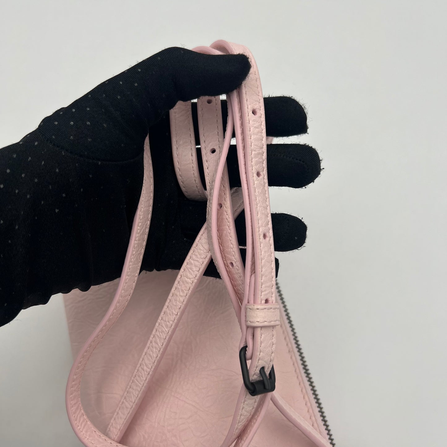 Balenciaga Petal Pink Le City Pouch On Strap