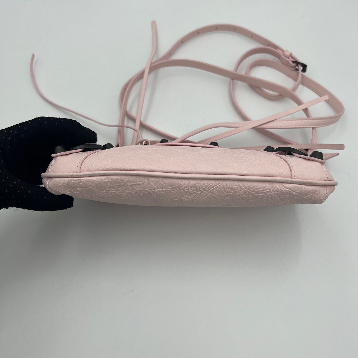 Balenciaga Petal Pink Le City Pouch On Strap