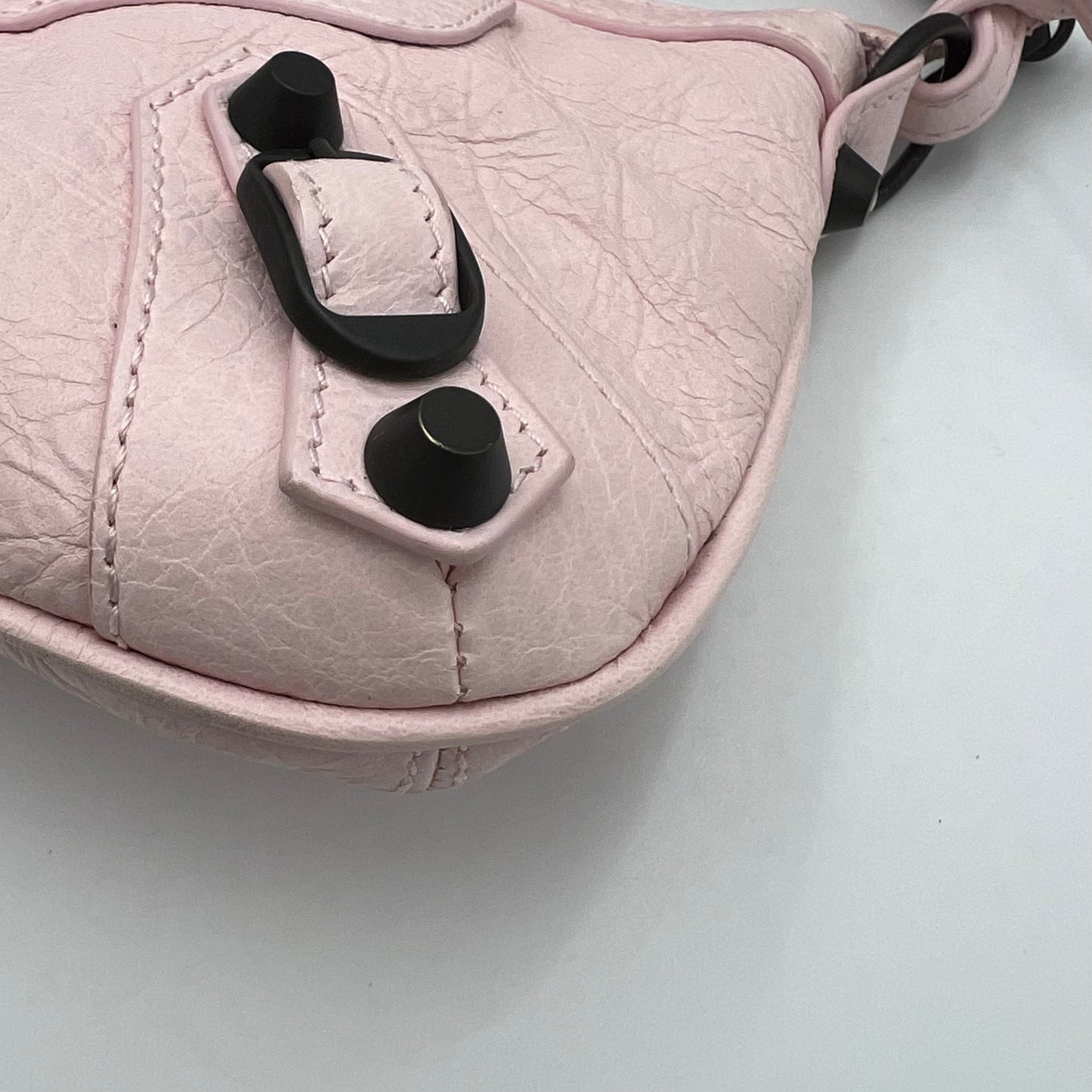 Balenciaga Petal Pink Le City Pouch On Strap