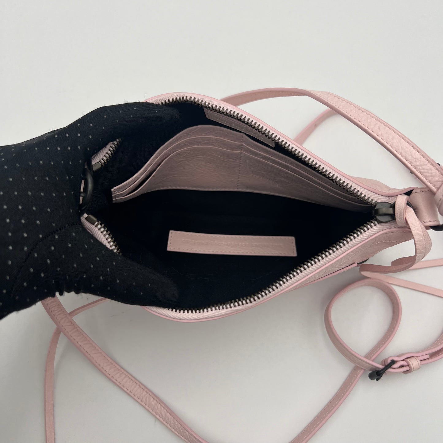 Balenciaga Petal Pink Le City Pouch On Strap