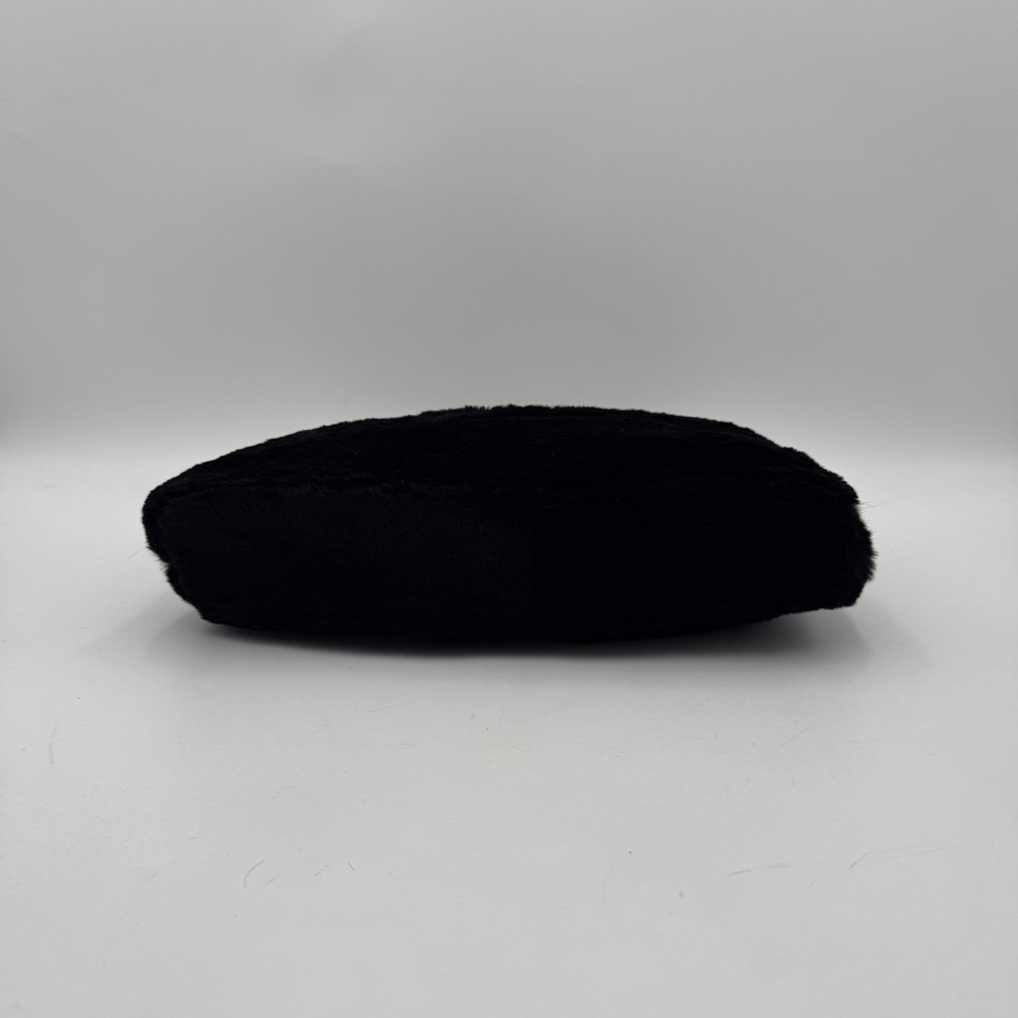 Fendi Black Fur FF Handbag SHW