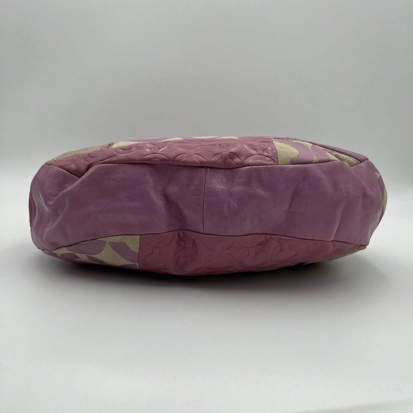 Coach Purple Signature Patchwork Hobo Two-Way Bag