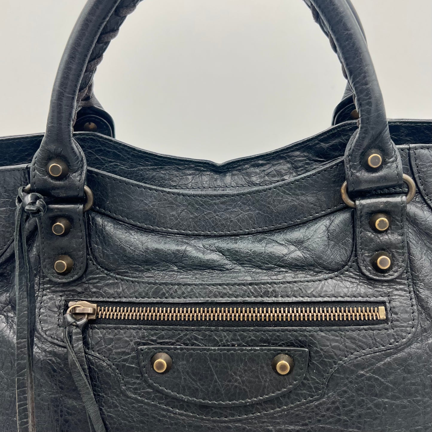 Balenciaga Black Leather Classic Velo