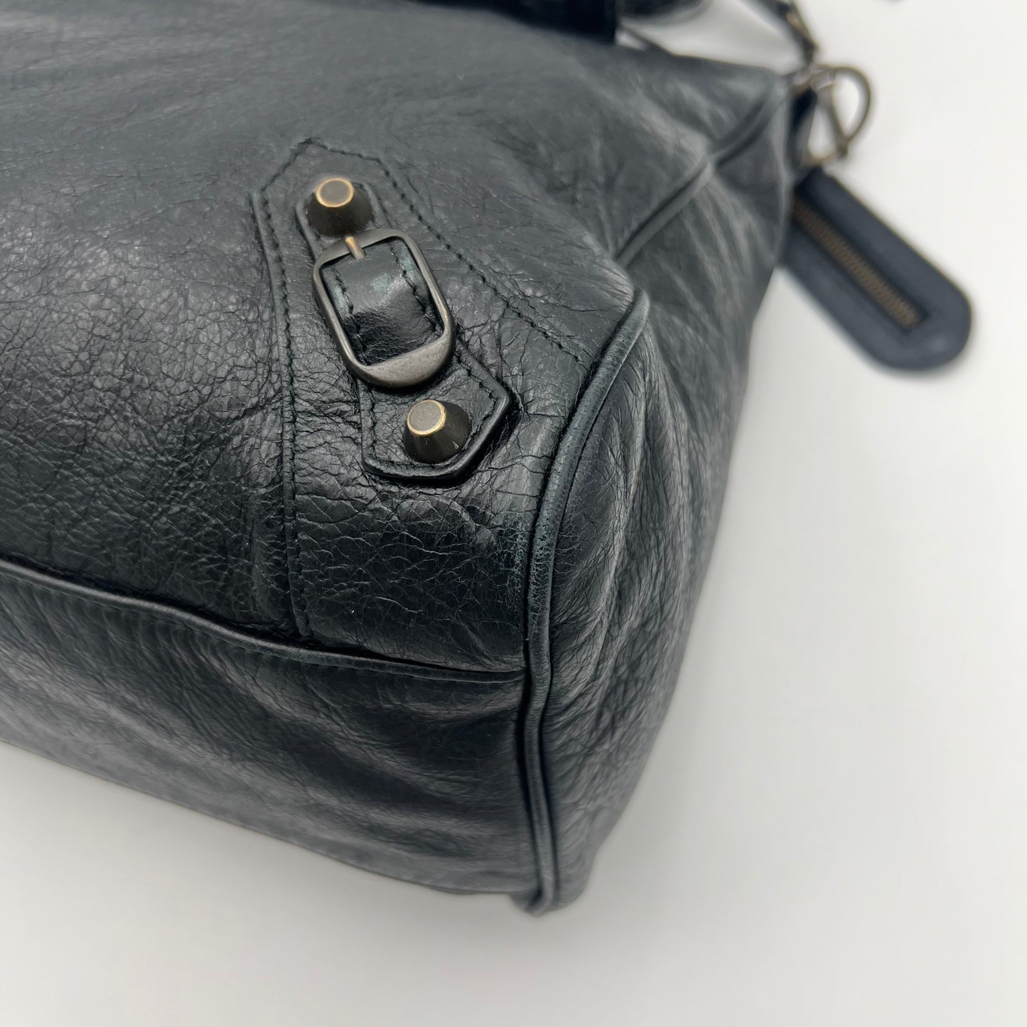 Balenciaga Black Leather Classic Velo