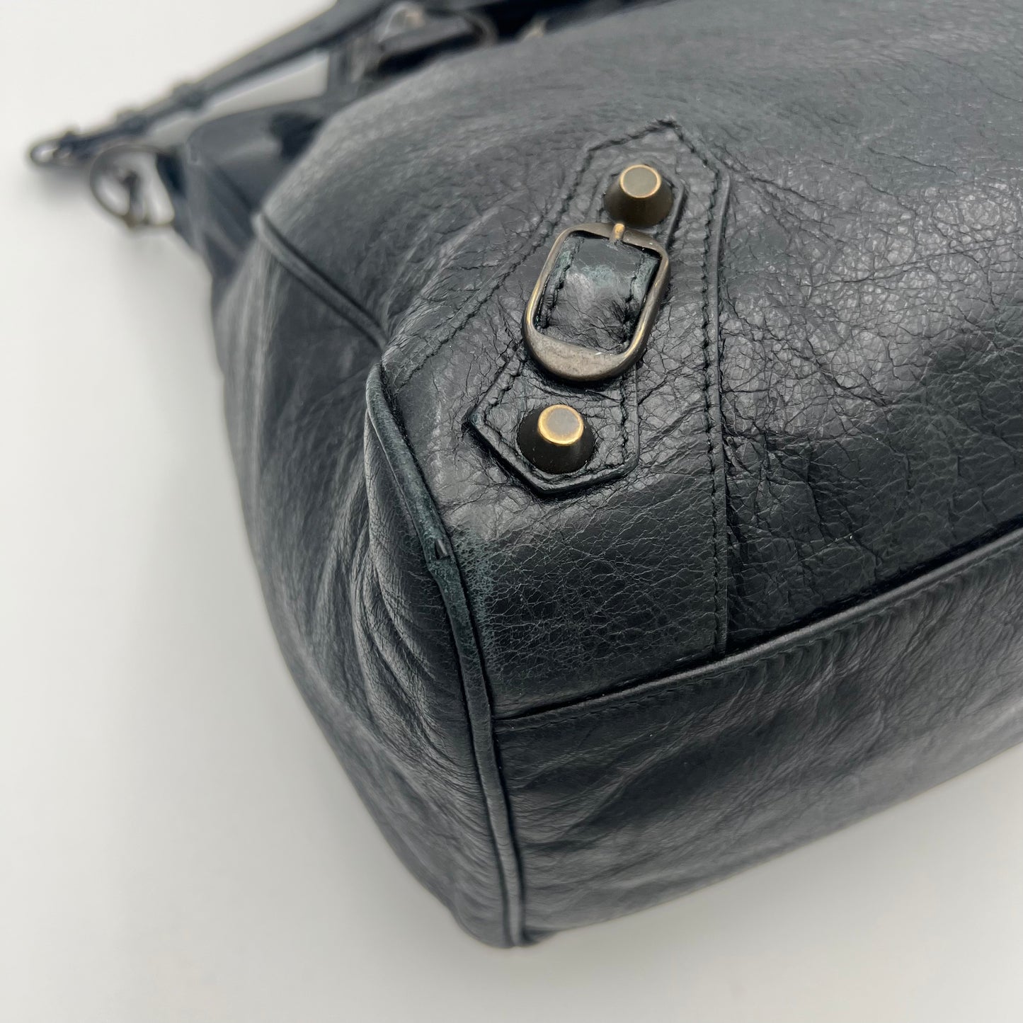 Balenciaga Black Leather Classic Velo