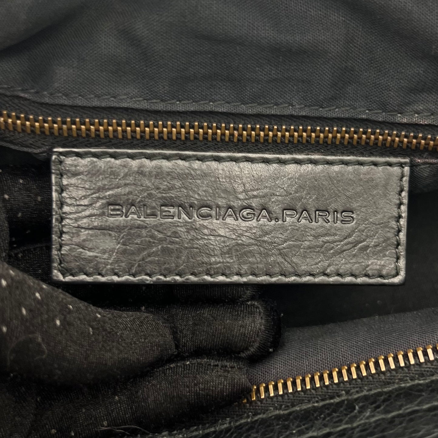 Balenciaga Black Leather Classic Velo