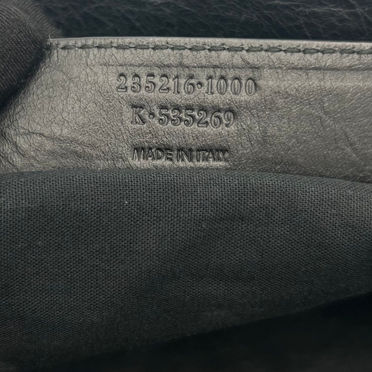 Balenciaga Black Leather Classic Velo