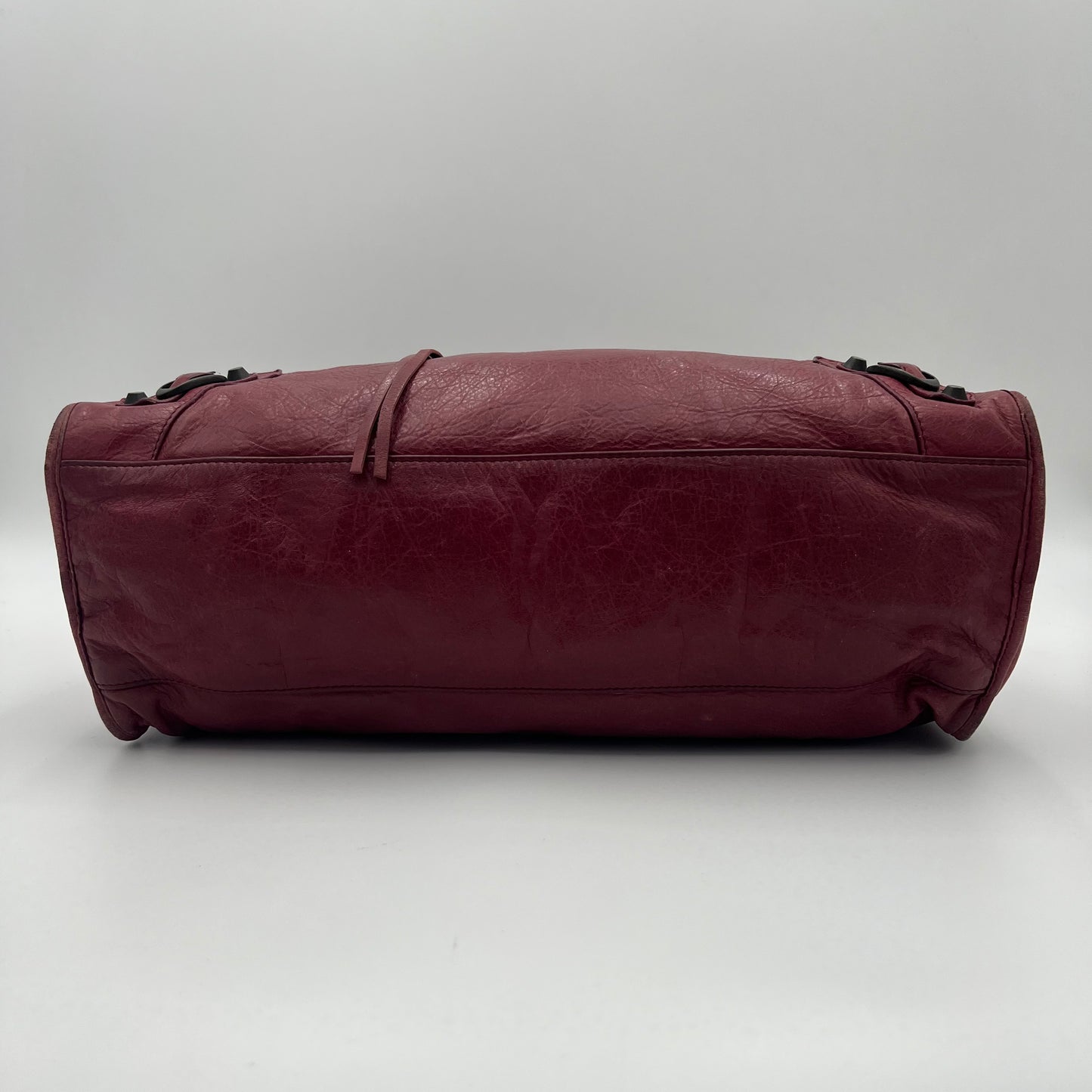 Balenciaga Burgundy Leather Classic City (no mirror)