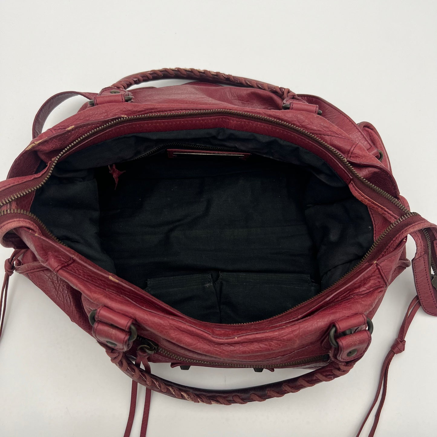 Balenciaga Burgundy Leather Classic City (no mirror)